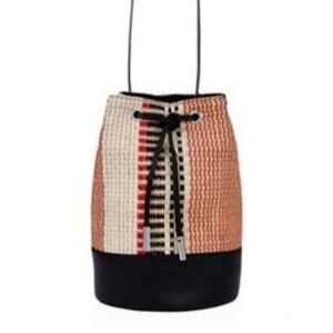 Sandro Angel Woven Bucket Bag